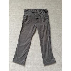 American Eagle Original Boot Chino Pants Mens 33x30 Gray Cotton Blend Casual